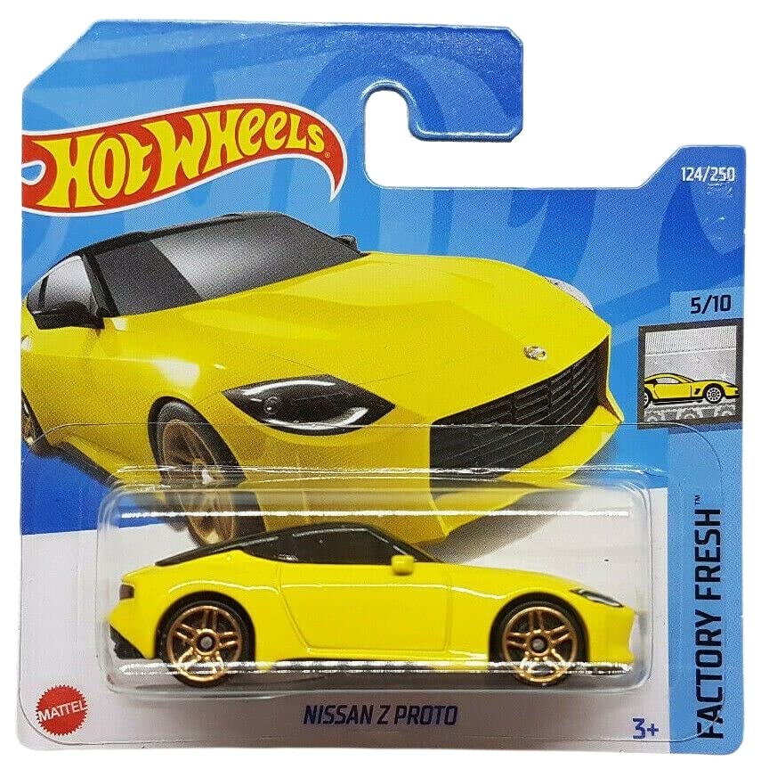 Hot Wheels - Nissan Z Proto - Factoty Fresh 5/10 - HCT13 - Short Card - Yellow - Mattel 2022