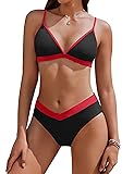 AI'MAGE Womens Sexy Triangle Bikini Set High Cut