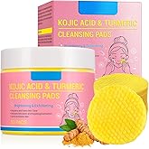Turmeric Kojic Acid Cleansing Pads - Turmeric Facial Cleansing Pads For Acne Firming Skin - Remove Excess Keratin Clean Pores 50PCS