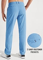 Libin Mens Golf Pants Stretch Work Dress Pant