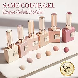 Double Rhythm 6 Pcs 15 ML Gel Polish Set Same Color