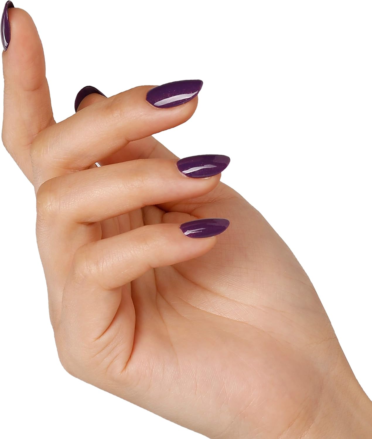 Bluesky Gel Nail Polish, Plum Shine A003, Dark, Glitter, Plum, Purple, Long Lasting, Chip Resistant, 10 ml (Requires Curing Under UV LED Lamp) - Image 4