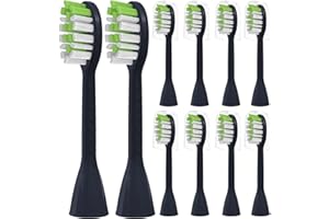 YMPBO Toothbrush Replacement Heads Compatible with Philips One Series Sonicare Battery Toothbrush HY1100/04 BD1002/AZ, 10 Pack Replacement Heads, Soft Bristles, NavyBlue