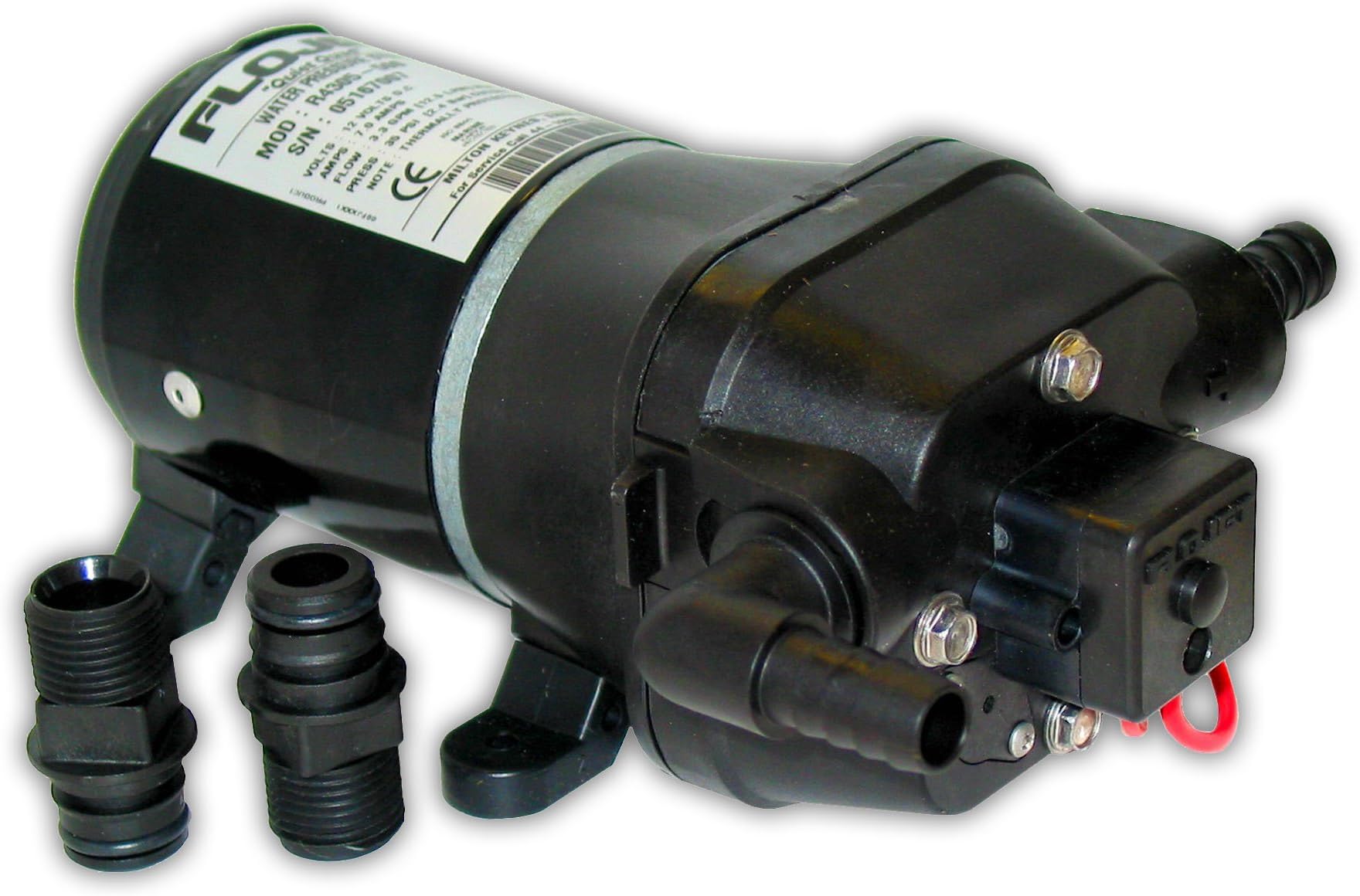 Flojet 4325 Series Heavy Duty Automatic Deck Washdown Pump, Quad II Diaphragm