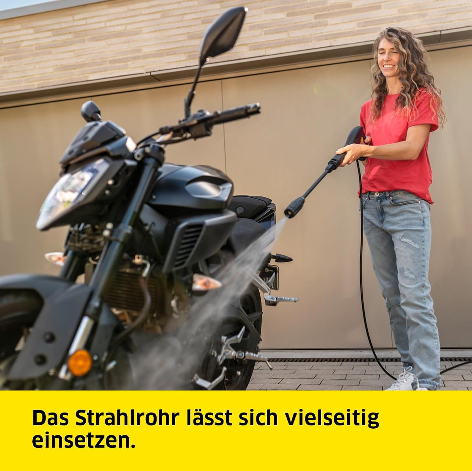 Kärcher Hochdruckreiniger K 4 Classic Home, Druck: max. 130 bar, Fördermenge: 420 l/h, Fläche: 30 m²/h, Wasserfilter, Gewicht: 4,6 kg, Hochdruckpistole, Dreckfräser, Strahlrohr, Home Kit 3