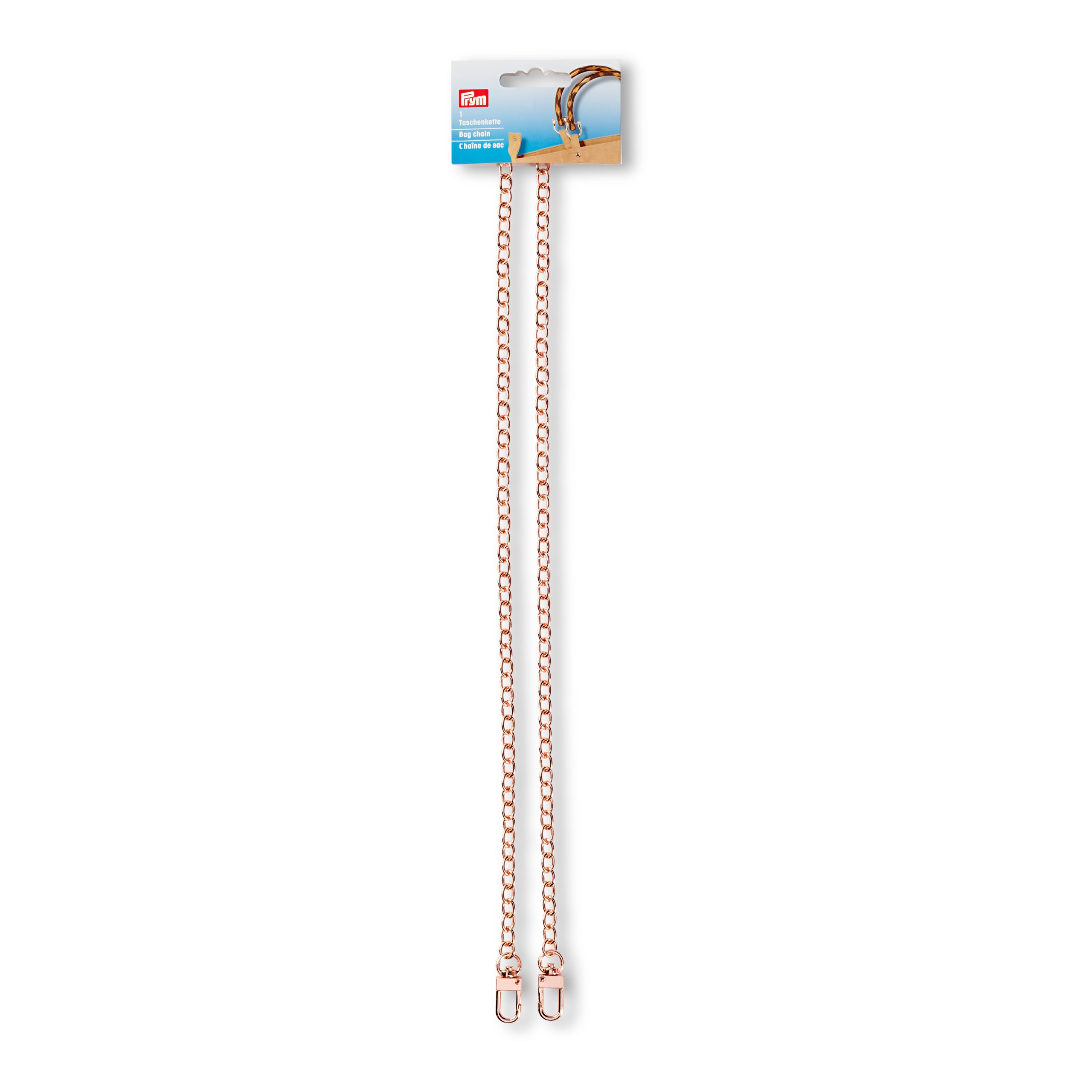 Prym Rosali Bag Chain, Metal, Rose Gold, 7 x 5 x 3 cm