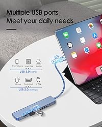 LENTION USB C Hub with 100W Charging, 4K HDMI, Dual