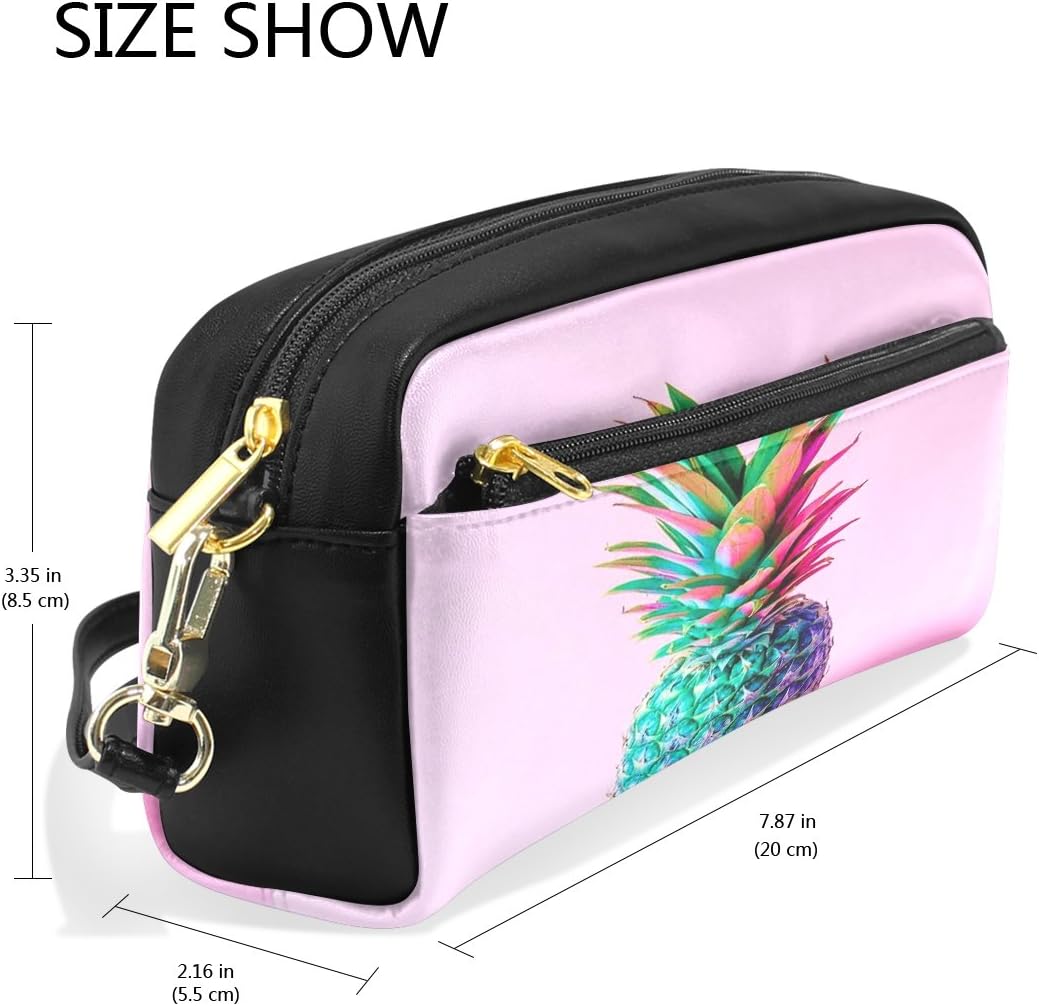 Amazon Natax ピンク パイナップル筆箱 筆入れ ペンケース かわいい おしゃれ 大容量 ふでばこ Pencil Case 男の子 女の子 中学生 女子 韓国 ペンケース 文房具 オフィス用品