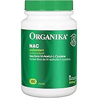 Organika Canadian-Made NAC (N-Acetyl-L-Cysteine) 500mg- Supports Antioxidant Glutathione Levels, Immune System Support, Liver