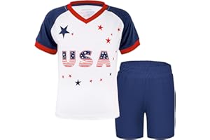 MUDJEAN Unisex Kids Soccer Jersey for Girls Soccer Shirts Boy Football Outfits Soft Ideal Gift for Little Athlete 2-14 Years