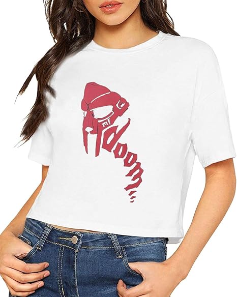 Ramivox Women's Belly Button Mf-Doom T - ShirtWhite Small at Amazon