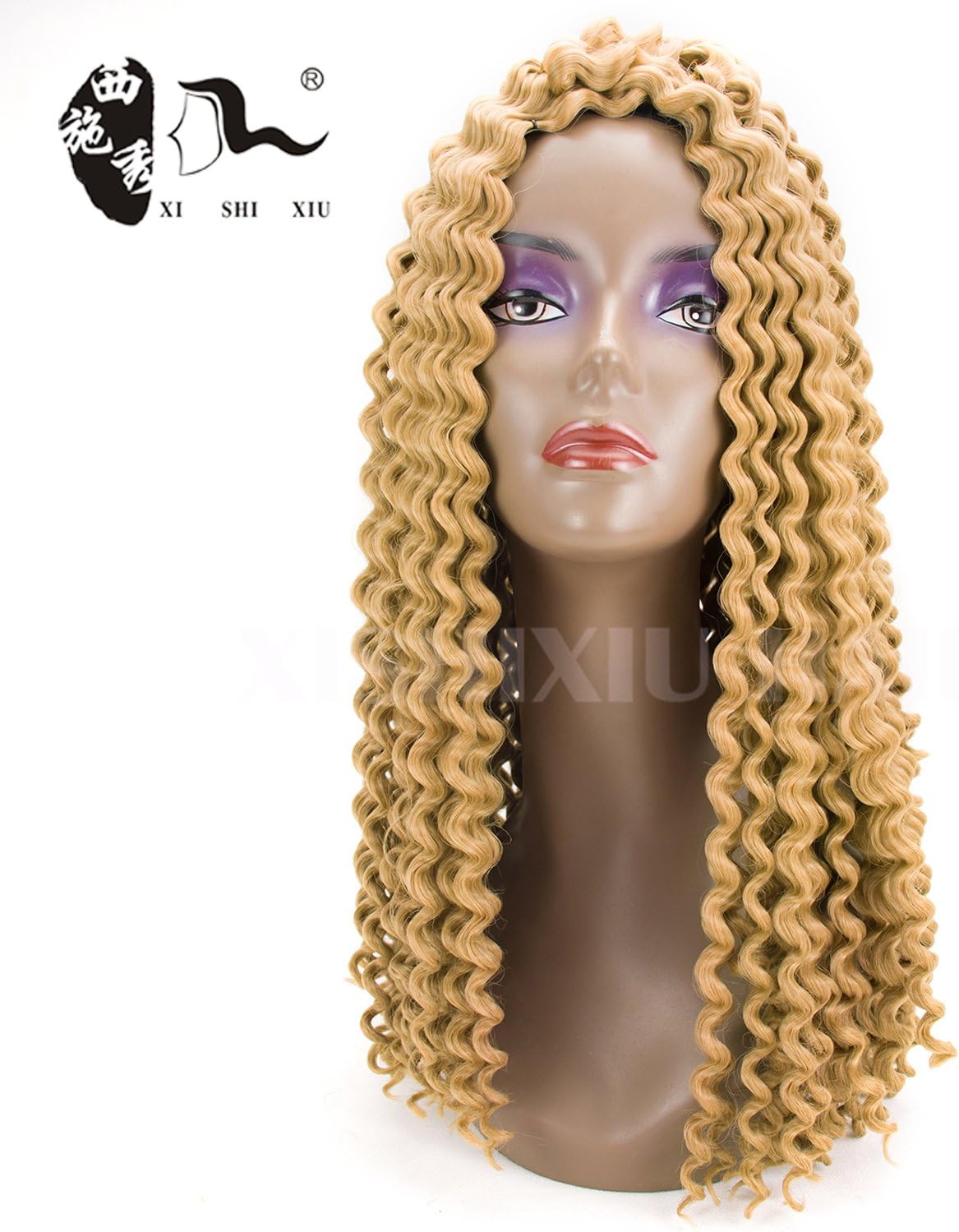 Freetress Water Wave Hair18-20inch Syntheitc Hair Crochet Braids Deep Twist Braiding Hair Free Tress Weave Twist Deep Curly Wave (27#)