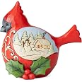 Enesco Jim Shore Heartwood Creek Cardinal on Branch Hanging Ornament, 2.88 in H