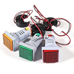 DWEII 3PCS AC Current Voltage Amperage Power Energy