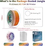 ZIRO Matte Multicolor PLA Filament 1.75mm 1kg Rusted Jungle view 5