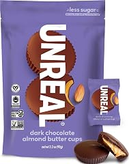 UNREAL Dark Chocolate Almond Butter Cups 6Pk, 3.2 OZ