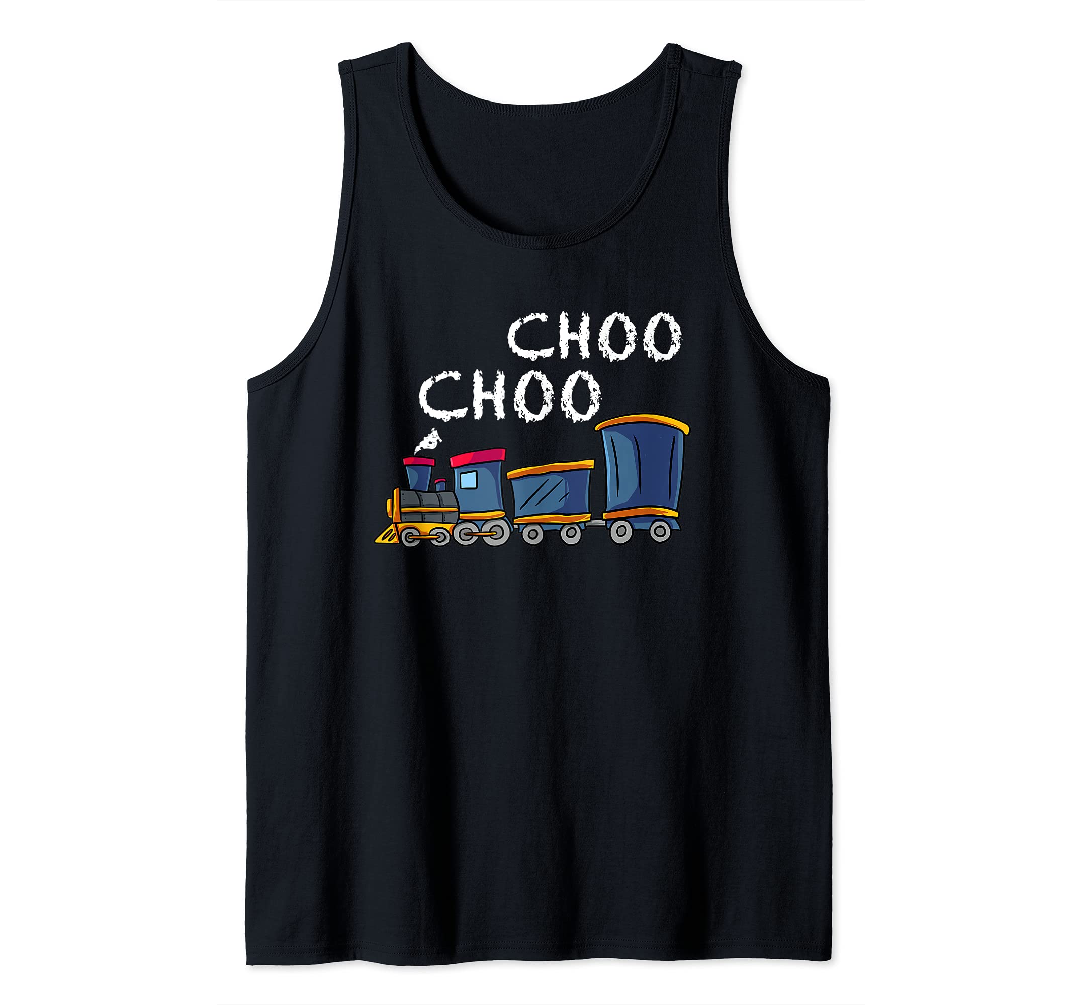 Choo Choo Train Gift for Boys & Girls- Steam Locomotive Tank Top