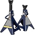 TCE 6 Ton (12,000 LBs) Capacity Double Locking Steel Jack Stands, 2 Pack, Blue, AT46002AU