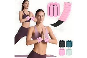 Wrist & Ankle Weights for Women Men - (1LB/2LB/4LB) Adjustable Wearable Ankle & Wrist Weights - Leg & Arm Bands, Silicone Wei