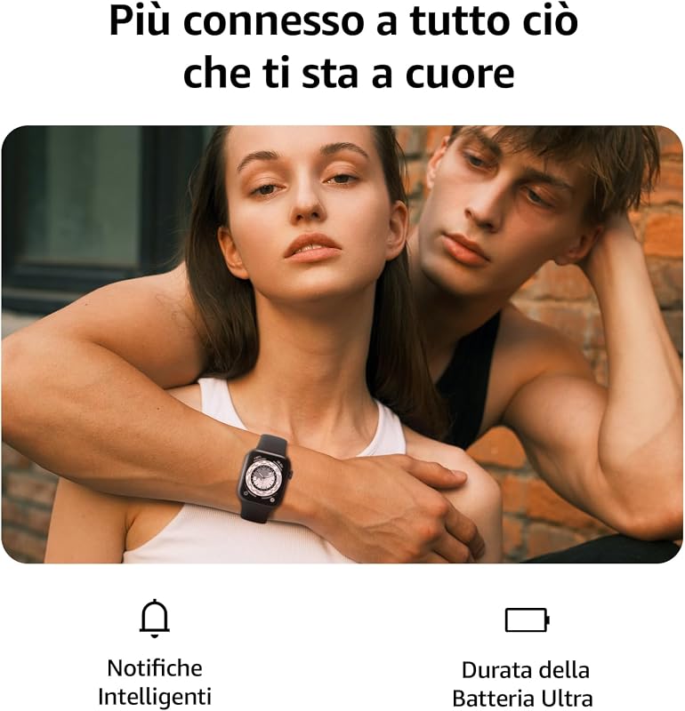 Smartwatch Uomo Donna, 1.85" Orologio Smartwatch con Effettua/Risposta Chiamate, 113 Sportive Smart Watch con Contapassi/SpO2/Sonno/Cardiofrequenzimetro, Impermeabil IP68 per iOS Android