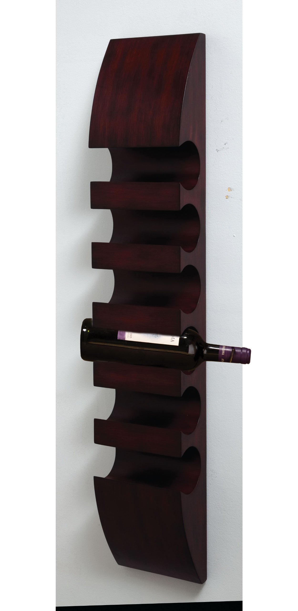 Wood WINE BOTTLE Holder Rack WALL MOUNT 6 bottle 3FT 746851410468 eBay