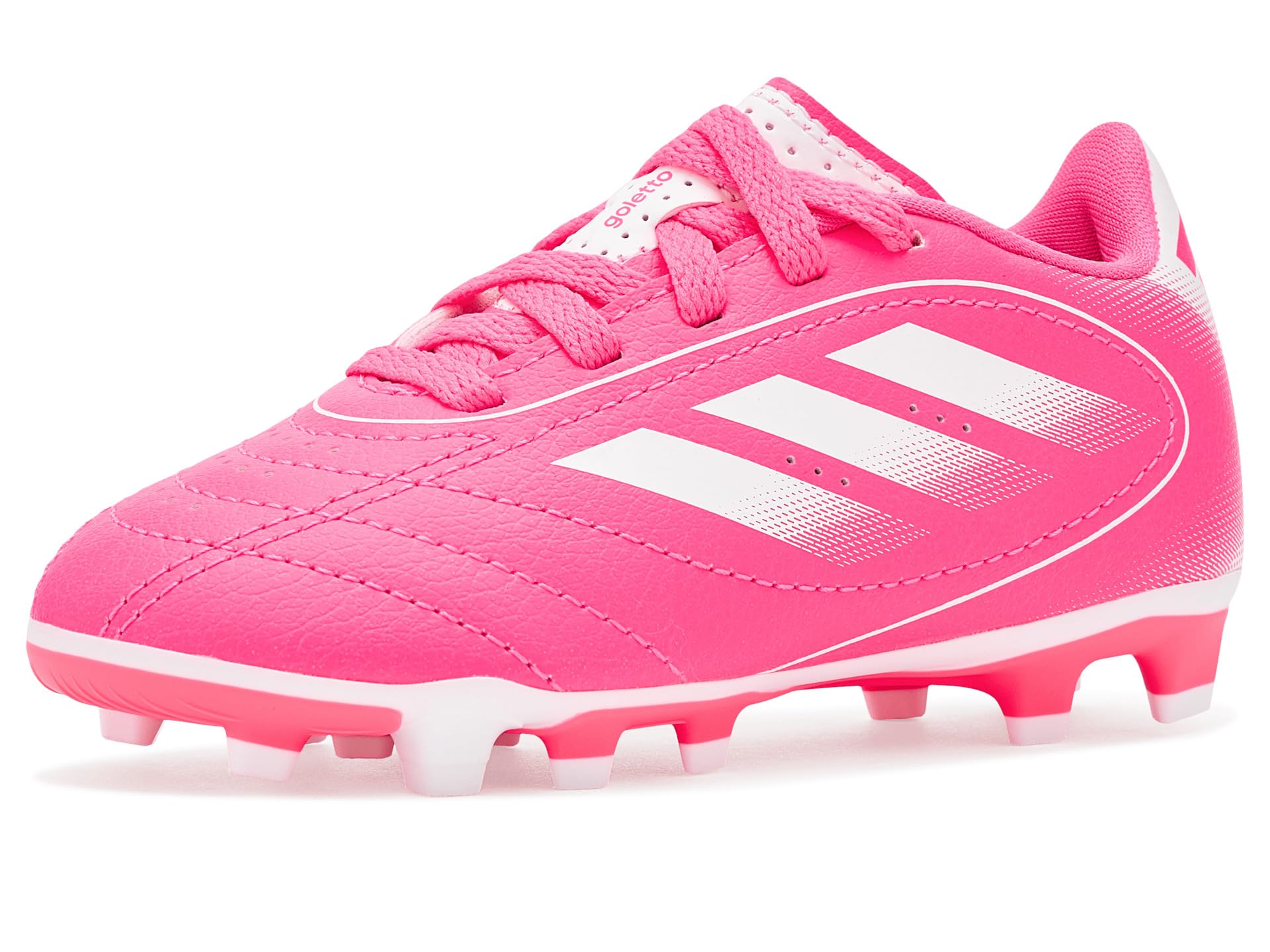 adidas Unisex Kids Goletto IX Firm Ground/Multi Ground Soccer Cleats Lucid Pink/White/Lucid Pink 13 Medium Image