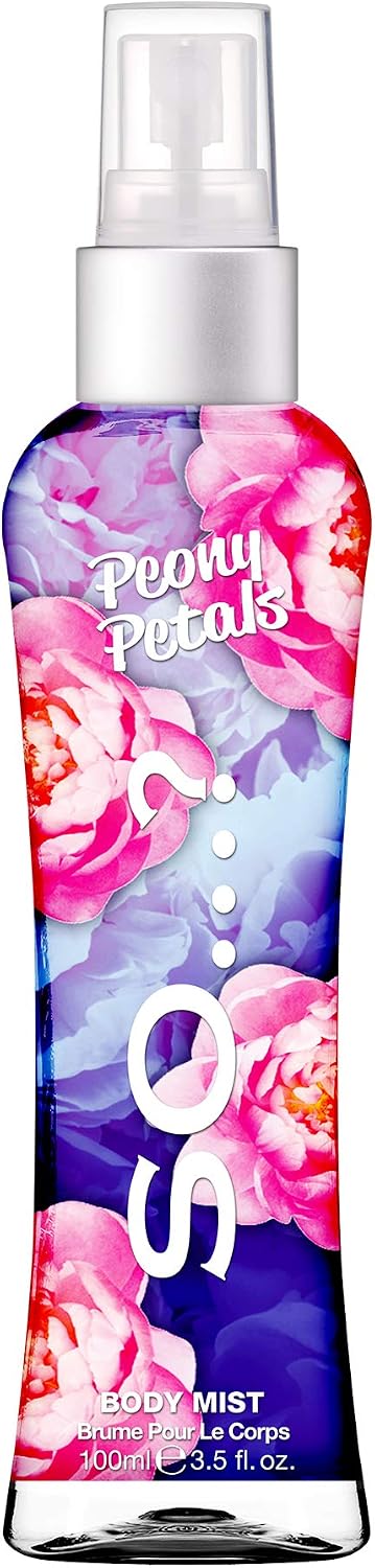 Body Mist By So…? Womens Peony Petals Body Mist Fragrance Spray 100ml, 100 ml (Pack of 1)