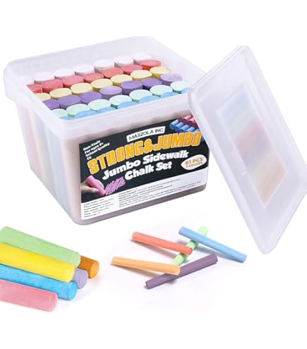Scola Jumbo Sidewalk Chalk, Playground Children 20 20 Pieces