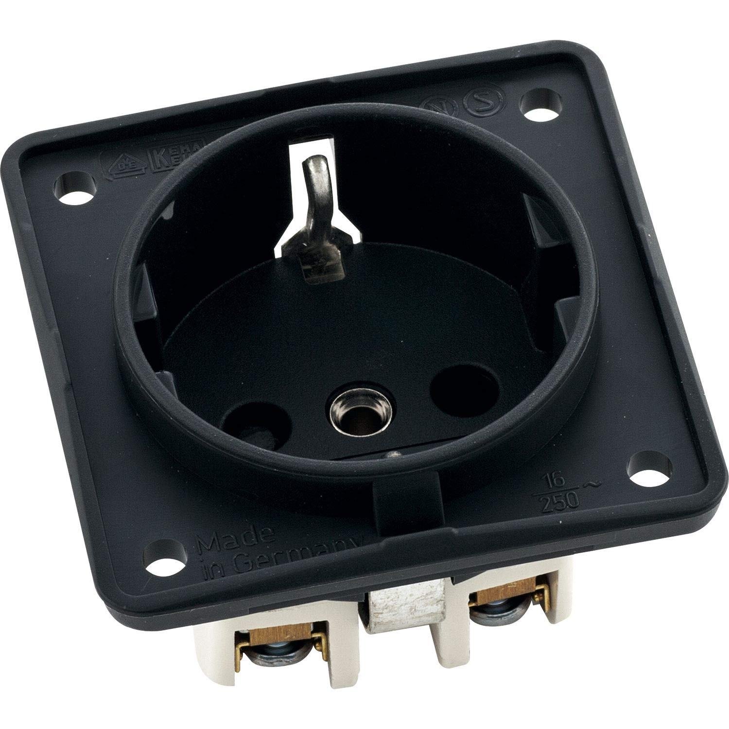 Berker Integro Schuko Socket, Matte Black