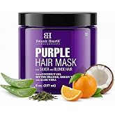 Botanic Hearth Purple Hair Mask - 8 Fl Oz | For Blonde, Silver And Gray Hair, Sulfate &amp; Paraben Free