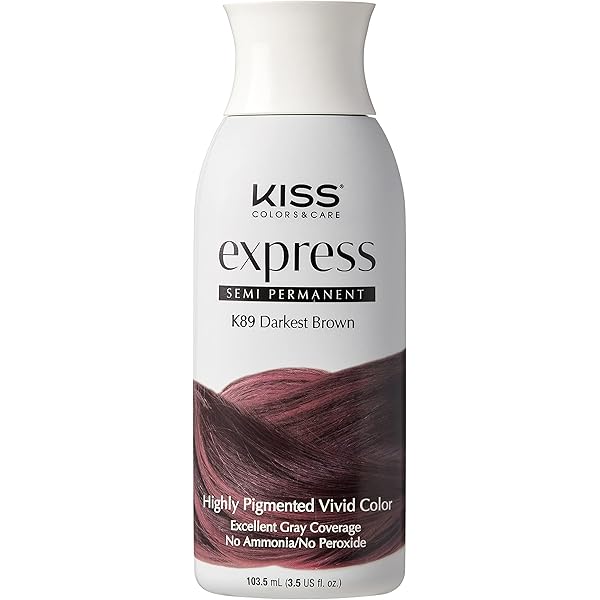 Amazon.com : Kiss Express Color #K99 Semi- Permanent Jet Black 3.5
