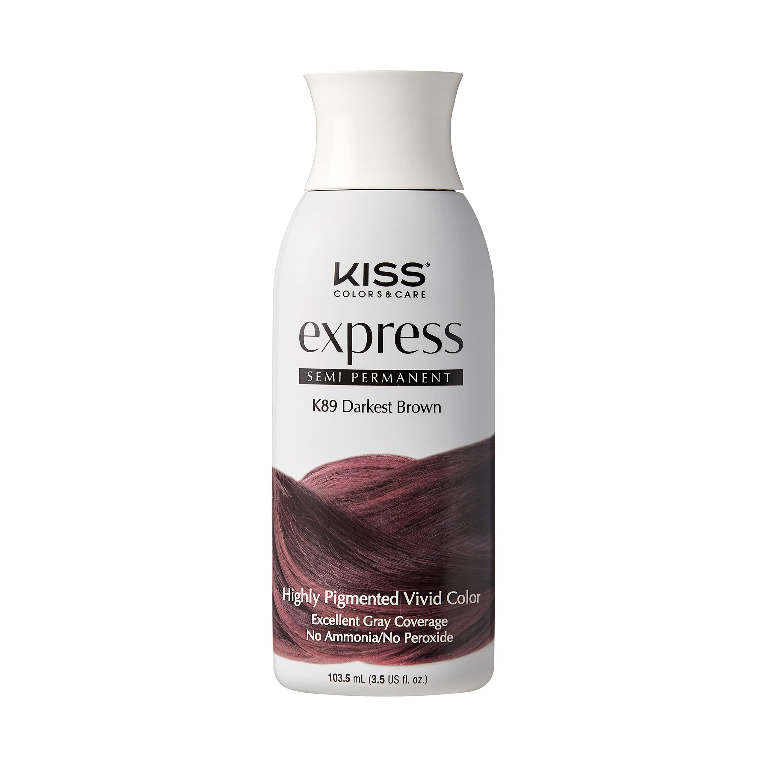 Kiss Express Color #K89 Semi- Permanent Darkest Brown 100g