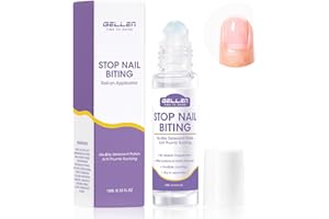 Gellen Nail Biting Prevention for Kids & Adults, Roll-On Nail Biting Treatment, Bitter Taste Thumb Sucking Deterrent, Quick-Dry No Bite Nail Polish, Nail Care to Help Stop Finger Biting & Nail Repair