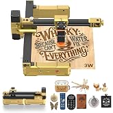 Artilume Laser Engraver 3000mW Laser Engraving Machine | 200x150mm Work Area Compact Desktop Design, Foldable Detailed Results for DIY Crafts and Small Projects for DIY,Wood,Acrylic