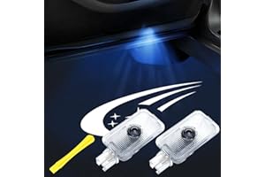 2PCS Kegoova Fadeless Car Door Lights Logo, Glass Lens LED Car Door Lights, Welcome Projector Lights Compatible with Forester Outback Ascent Legacy XV (SBR-Wing)