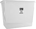 Clear Plastic Storage Box with Lid 80 L - Pack of 10 Transparent