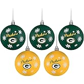 FOCO Dallas Cowboys NFL 5 Pack Shatterproof Ball Ornament Set