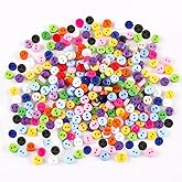 200Pcs 8.5mm Round Resin Plastic Mini Tiny Embellishments Buttons Sewing Tool De