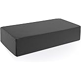 HOMBYS 100% Cotton Pillowcase for Cube Pillow-Soft and Breathable Cotton Pillowcase with Hidden Zip, 1 Pack Soft Stretch Cover Fits 90° (Do Not Include Pillow), Dark Grey