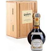 Giusti Traditional Balsamic Vinegar of Modena DOP Wooden Box - 3.4 fl oz | Extravecchio traditional DOP balsamic vinegar of Modena aged 25 years. Wooden gift box. Dense, complex flavor for drizzling.
