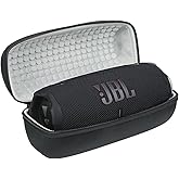 Carrying Case Compatible with JBL Charge 6 Bluetooth Speaker, Shockproof Water Resistant Hard Shell Travel Portable Storage Protective Case - Black