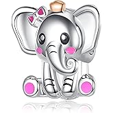 Alstade Birthday Fashion Love Heart Dangle Charm 925 Sterling Silver Charms fits Bracelets and Necklace Pendant Bead Charms Jewelry Present for Women Family Friends