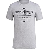 Adidas Mens San Diego Fc Vintage World Pre-Game Short Sleeve T-Shirt