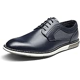 Bruno Marc Men's Casual Dress Sneaker Shoes, Business Formal Derby Plain Toe Oxfords Crossflex GentEdge