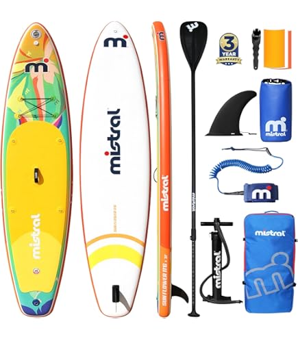 Amazon.com : Mistral Inflatable Stand Up Paddle Board, 10'6''x32