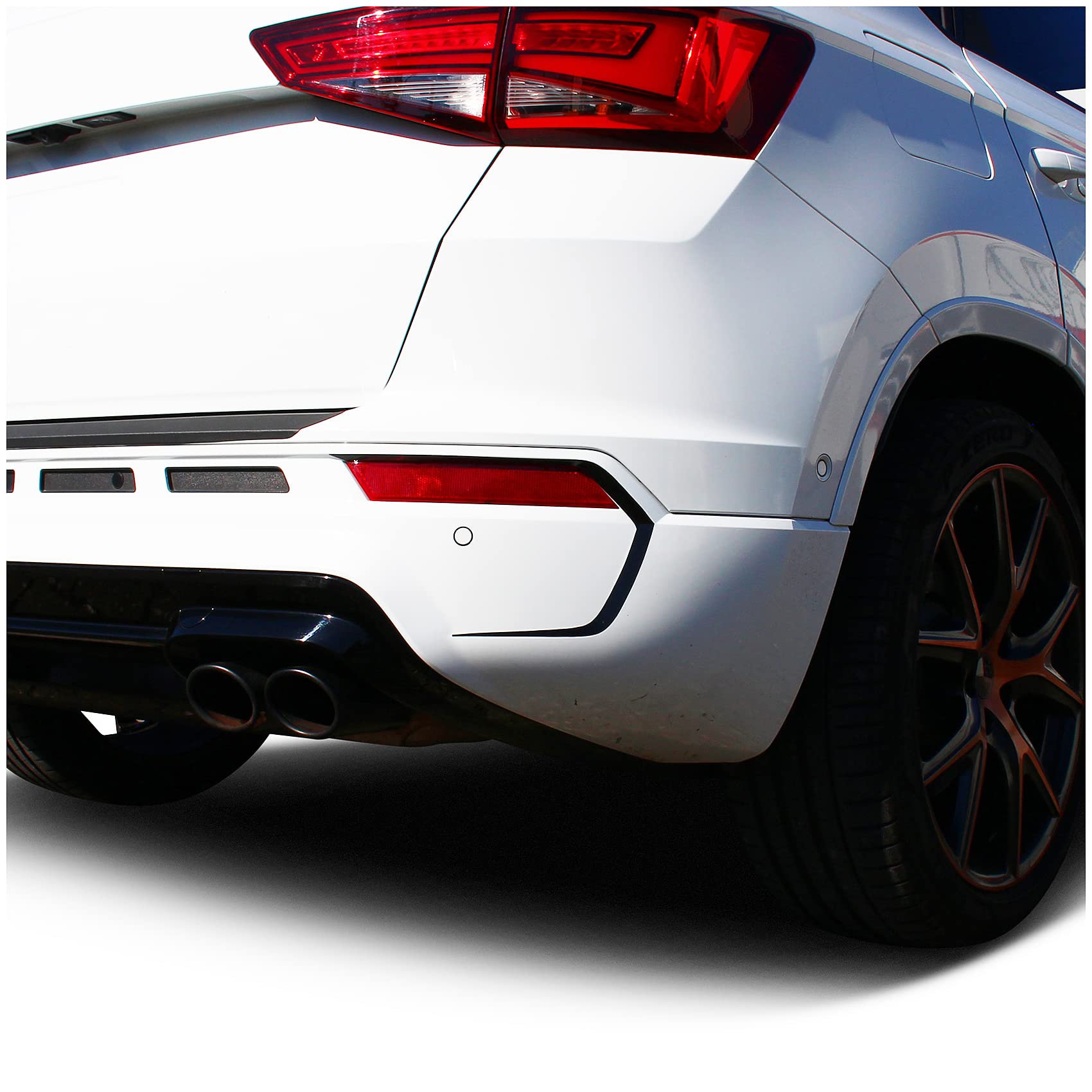 Set of 2 foil decoration for air outlets, tail, perfect fit, car, vehicle, accessories, sticker, self-adhesive, car styling tuning, black gloss D007