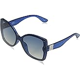 Jessica Simpson Women's J5234 Oversized Retro Butterfly Sunglasses