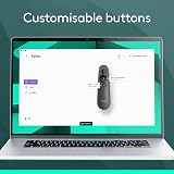 Logitech R500s Laser Presenter Bluetooth USB Clicker 20m Range Dark Grey view 5