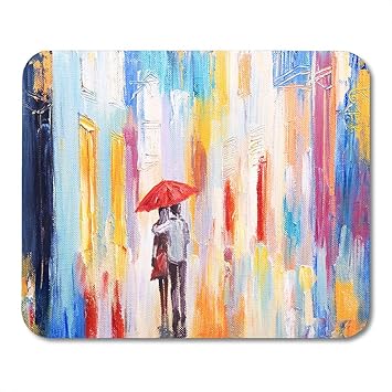 Amazon Com Boszina Mouse Pads Romantic Red Love Couple Is
