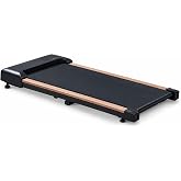 Walking Pad Under Desk, 2.5HP Walking Treadmill for Home Office, 225lbs | Remote LED Display, <40dB, 0.6-4mph Speed, Compact Portable 35.3lbs Lightweight, for Carpet Floor